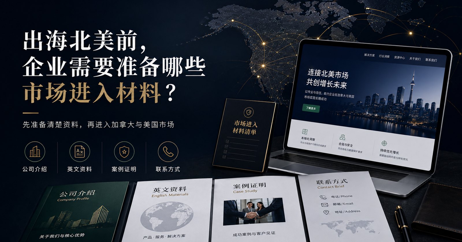 出海北美前企业需要准备哪些市场进入材料